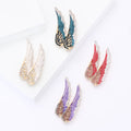 Crystal Angel Wing Brooch in Four Enamel Color Styles view 1