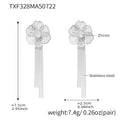 Hollow Flower Zircon Necklace Bracelet Earrings Ring Set view 12