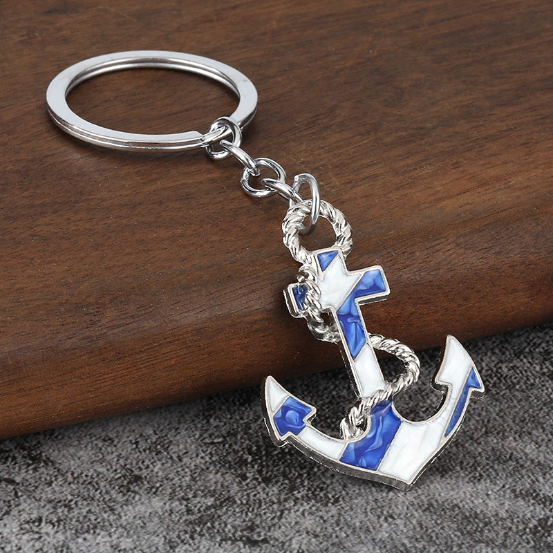 Anchor Metal Keychain for Car Keys and Everyday Use