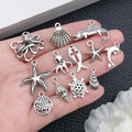 Metallic Starfish and Turtle Metal Charms with 33 Listed Options view 2