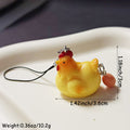 Hen and Egg Figure Phone Strap Charms in Two Colors view 4