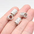 9.9x8.1x8.1mm 1.5g Multicolor Zinc Alloy Tube Large Hole Spacer Beads for DIY Bracelet Jewelry Making