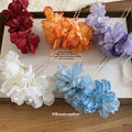 Sheer Fabric Flower U-Pin Hair Sticks Gold Metal 5 Colors view 4
