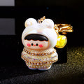 Jeweled Frog Baby Doll Keychains in Five Colors plus Assorted Option view 10