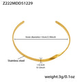 Heart Link and Geometric Bangle Collection in Three Metal Tones view 12