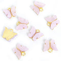 Polished Gold Silver Butterfly Acrylic And Alloy Charms in 20 Styles view 10