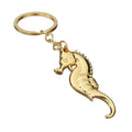 Seahorse Metal Keychains in Gold and Silver Tone Finishes view 5