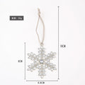 Rhinestone Snowflake Hanging Ornament Metal Tree Charm view 6