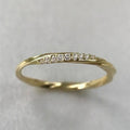 Gold Silver Twisted Thin CZ Band Finger Ring Sizes 6-10 view 5