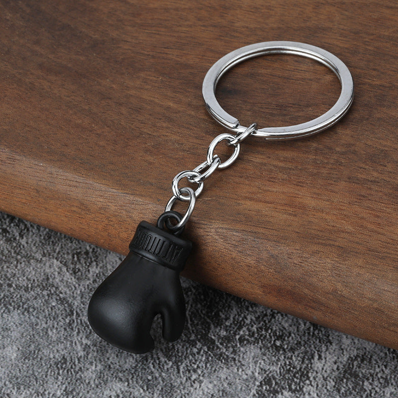 Men's Boxing Glove Zinc Alloy Metal Keychain Gift Accessory