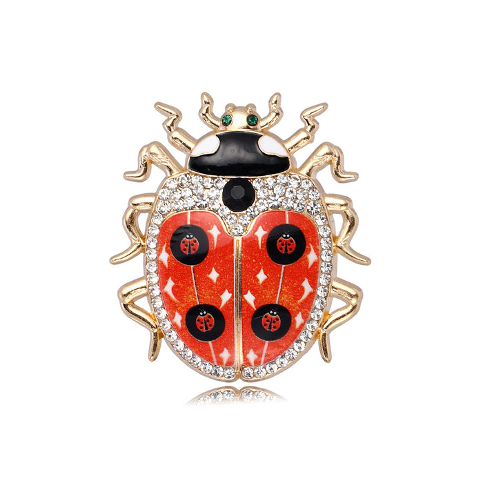 Ladybug Enamel Three Designs Metal Brooch Pin for Jackets and Lapels