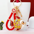 Mixed Jeweled Pufferfish and Crown Dolphin Keychains in Many Styles view 3