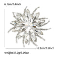 Rhinestone Starburst Flower Brooch Marquise Crystal Nine Colors view 9