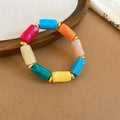 Gold Acrylic Bead Necklaces And Bracelets Multicolor Styles view 6