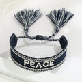 Woven Word Friendship Bracelets with Tassels in Thirteen Designs view 9