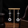 Sixty-Five Chinese Style Bead and Disc Long Earrings view 12