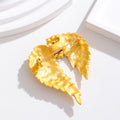 Gold Tone Angel Wing Crystal Metal Brooch Pin for Jackets and Lapels view 3