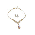 Colorful Teardrop Necklace And Earring Jewelry Sets view 5