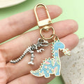 Dinosaur Keychains With Clasps, Six Colorful And Silver Styles view 2