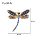 Dragonfly Metal Brooch Pin for Jackets and Lapels Pictured Design view 2