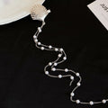 Metal Seashell Duckbill Hair Clips Pearl Drop or Chain Four view 7