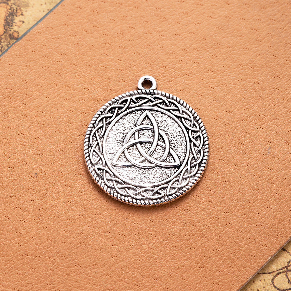 28mm Double-Sided Infinity Symbol Round Charm Pendant