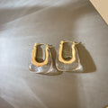 Chunky U Shaped Hoop Earrings in Six Colors Fashion Jewelry Accessories view 7