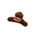 Brown Plush Hair Claw Clips With Felt Bread Motifs view 5