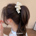 Satin Ruched Twist Hair Clips Black And Ivory Two Colors view 3