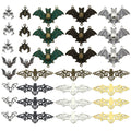 Matte Gold-Tone Bat Metal Charms with 12 Listed Options view 5