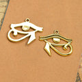 Eye of Horus Metal Charm in Three Antique Finishes view 3