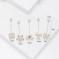 Floral and Butterfly Long Pin Brooch Set Decorative Lapel Pin view 2