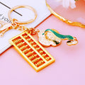 Jeweled Ruyi and Abacus Keychains in Three Colors with Braided Loop Options view 4