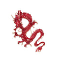 Gold Tone Dragon Enamel Four Designs Metal Brooch Pin view 6