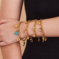 Marine and Fashion Charm Bracelets in Gold Silver and Two Tone view 4