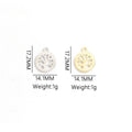 Crystal Tree of Life Charms in Three Colors and Two Tones view 5