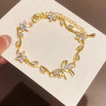 Gold-Tone Floral Charm Bracelets in Four Styles Decorative Jewelry Accessory view 8