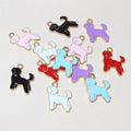 Colorful Poodle Charms In 1 Style For Jewelry Making view 3