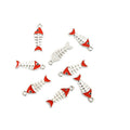 Enamel-Look Silver Gold Fish Bone Alloy Charms in 14 Styles view 11