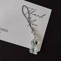 Clear Resin Alien Phone Strap Charms 8 Poses Plus Set view 10