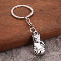 3D Metal Boxing Glove Keychain for Men, Zinc Alloy Pendant