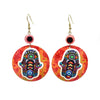 Orange Heart Hamsa