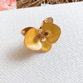 Orchid Enamel Flower Stud Earrings Open Rings Ten Styles view 9
