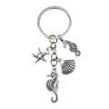 Starfish, Shell and Mermaid Charm Keychains in 36 Pictured Variations for Bags and Keys view 9