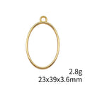 Oval Open Back Resin Frames in Four Metal Finishes view 5