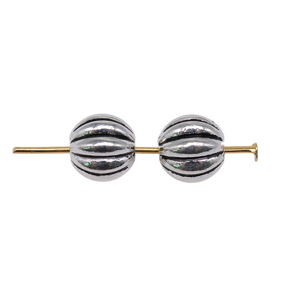 8x8x8mm 1.5g Multicolor Zinc Alloy Pumpkin Spacer Beads with Small Hole for Bracelet Necklace DIY