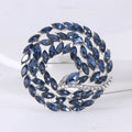 Crystal Braided Circle Brooch with Polished Metal and Decorative Accents view 6