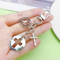 Heart Charm Keychains in 18 Pictured Variations for Bags and Keys view 2
