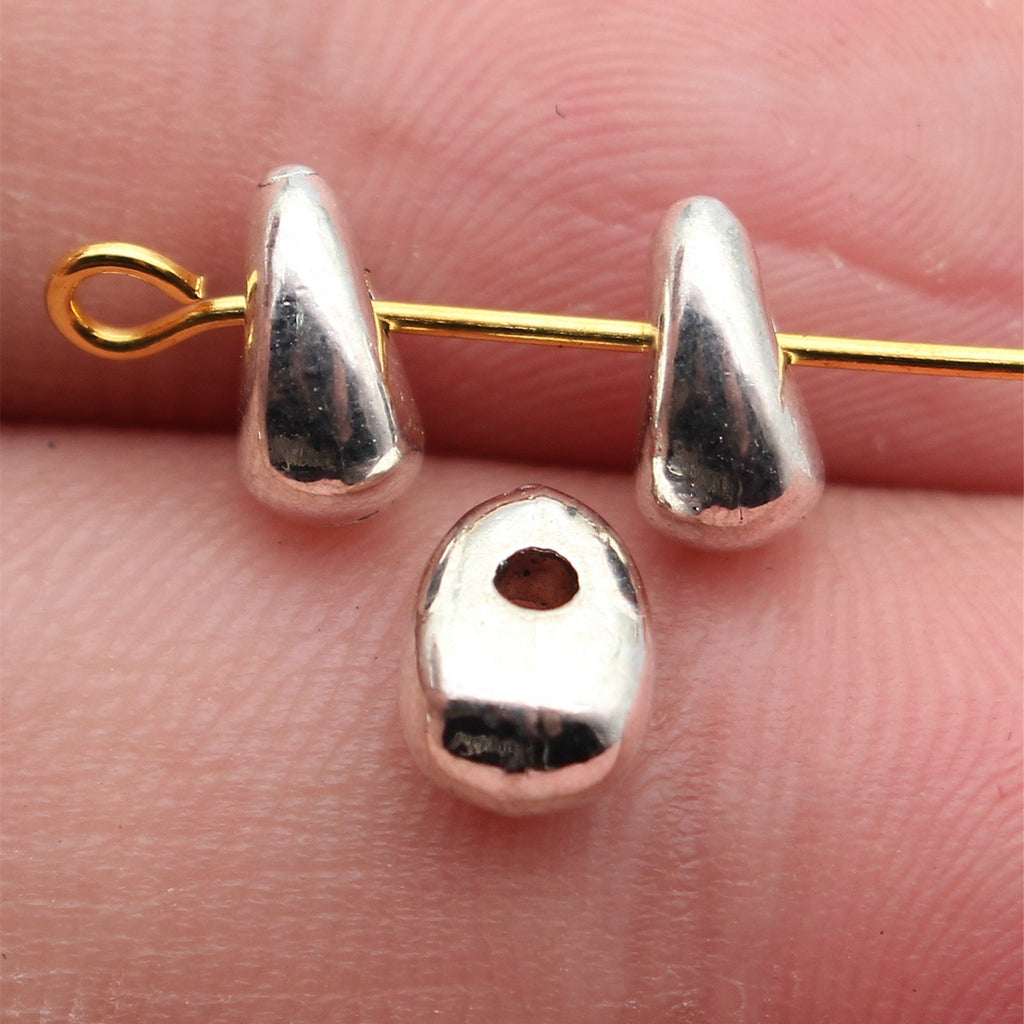 8.2x5.6x4.4mm 0.64g Antique Silver Zinc Alloy Teardrop Spacer Beads for Bracelet Necklace DIY Jewelry