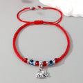 Red Braided Cord Evil Eye Animal and Symbol Charm Bracelets view 4